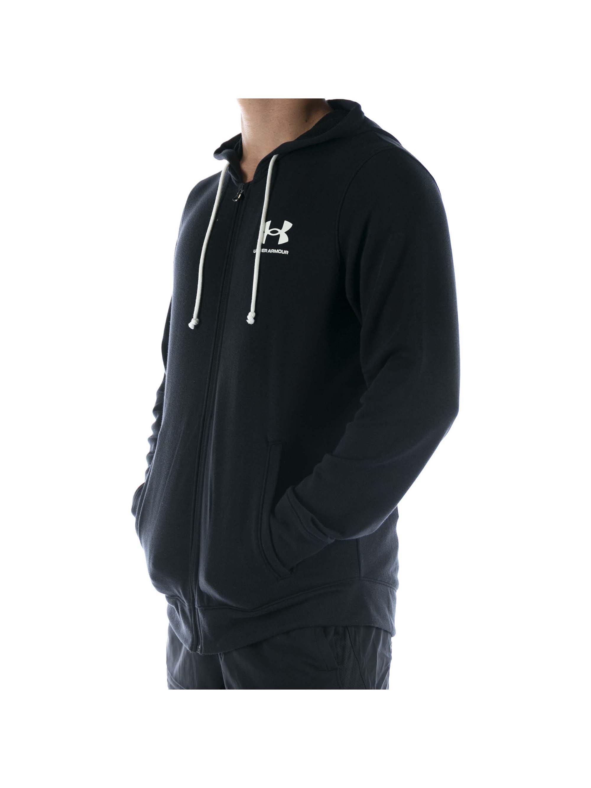 imagem de Under Armour Ua Rival Terry Lc Fz Camisola Preta7