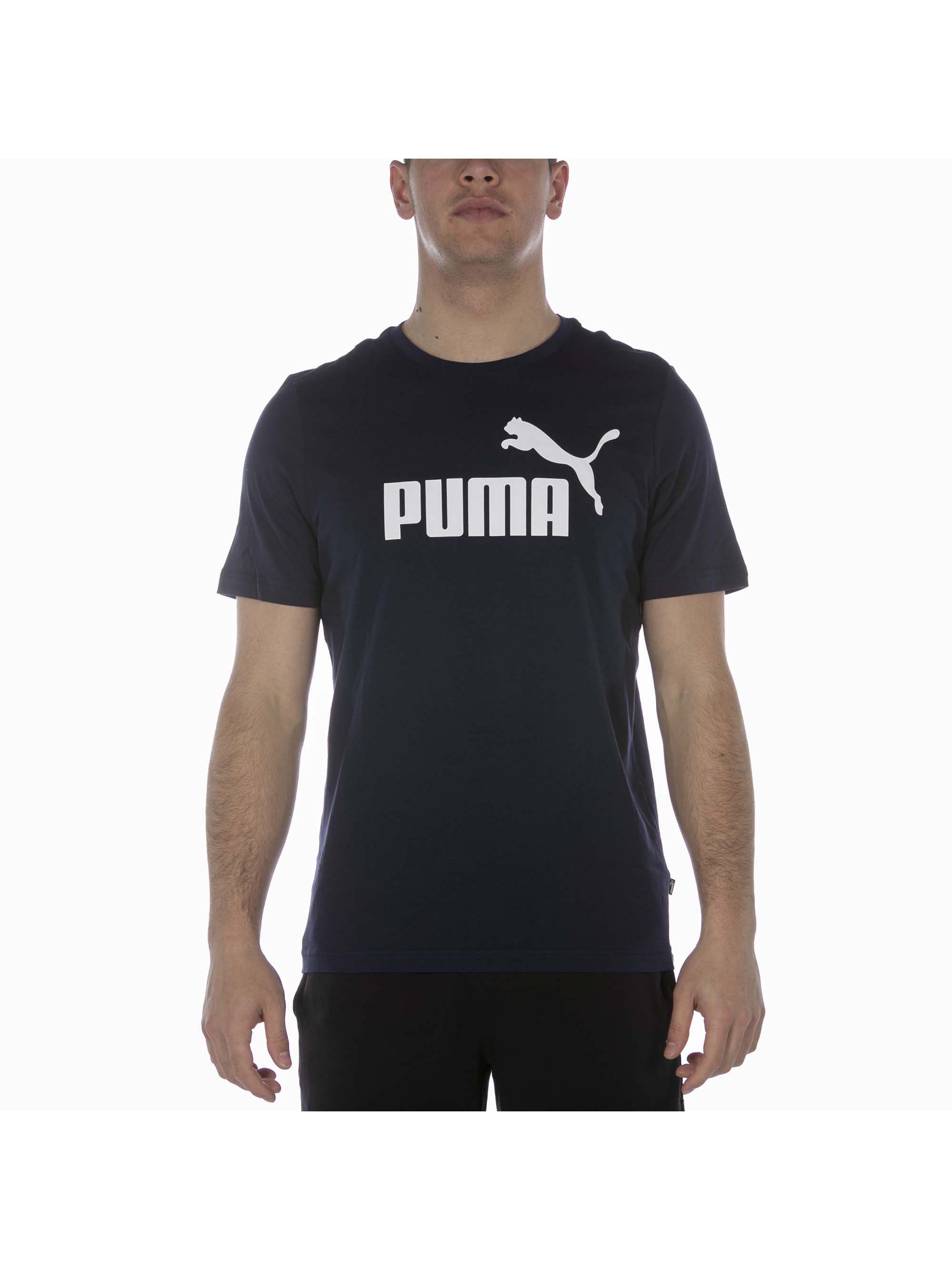 Puma - Puma T-Shirt Puma T-Shirt Ess Logo Tee Azul 06