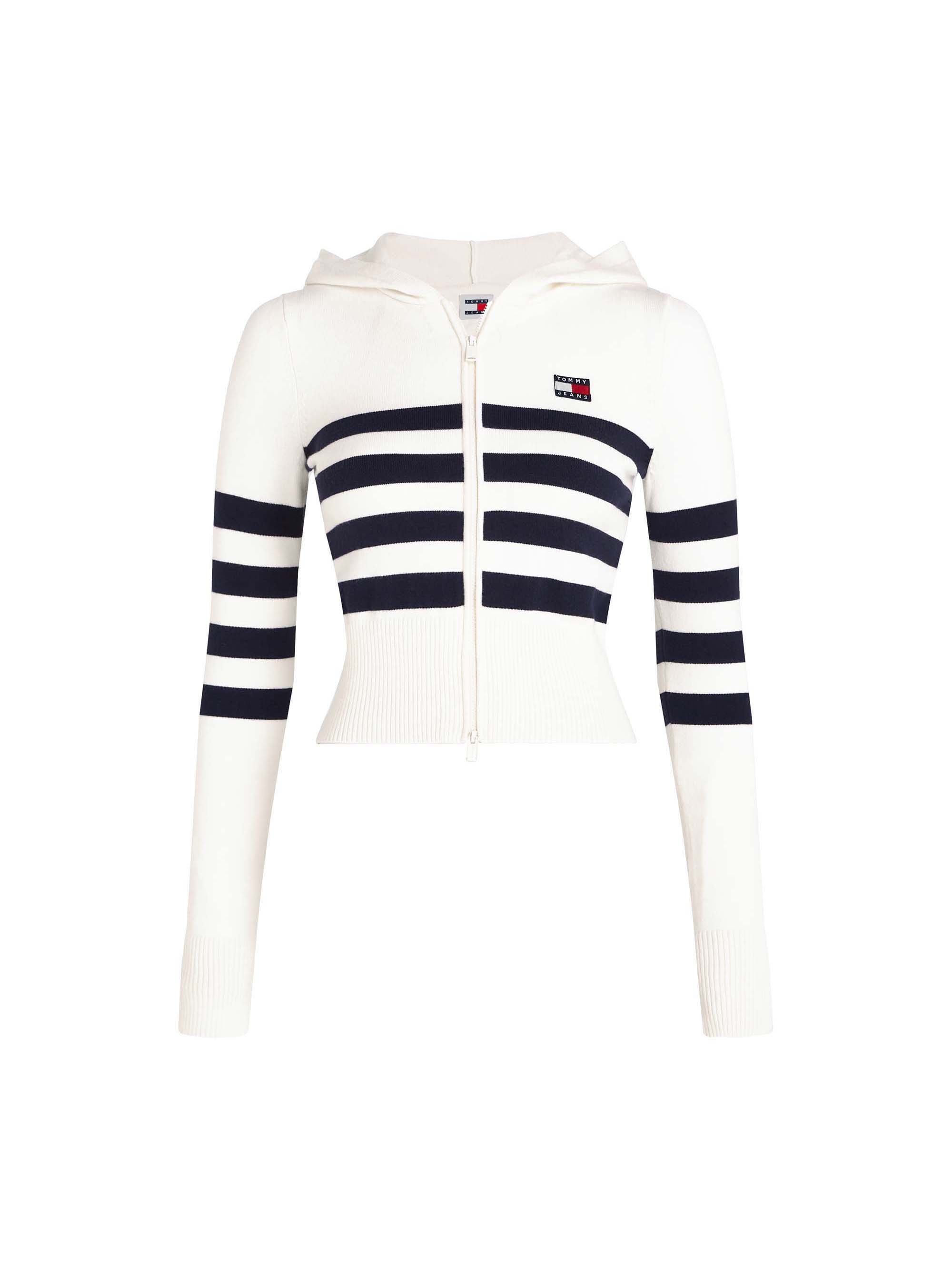 Tommy Jeans - Tommy Jeans Tjw Stripe Zip Thru Suéter