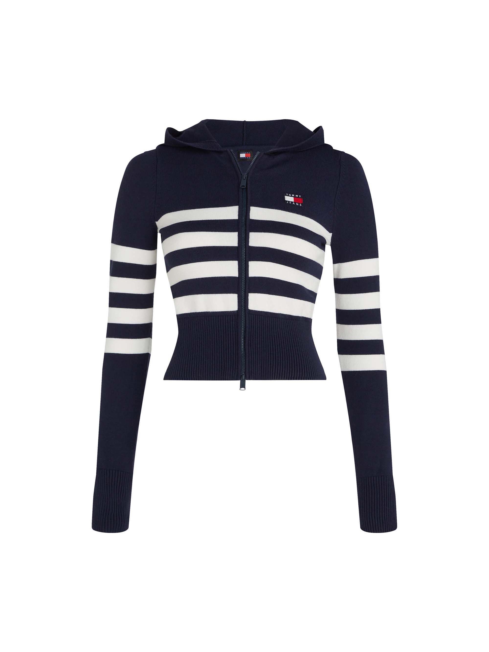 Tommy Jeans - Tommy Jeans Tjw Stripe Zip Thru Suéter