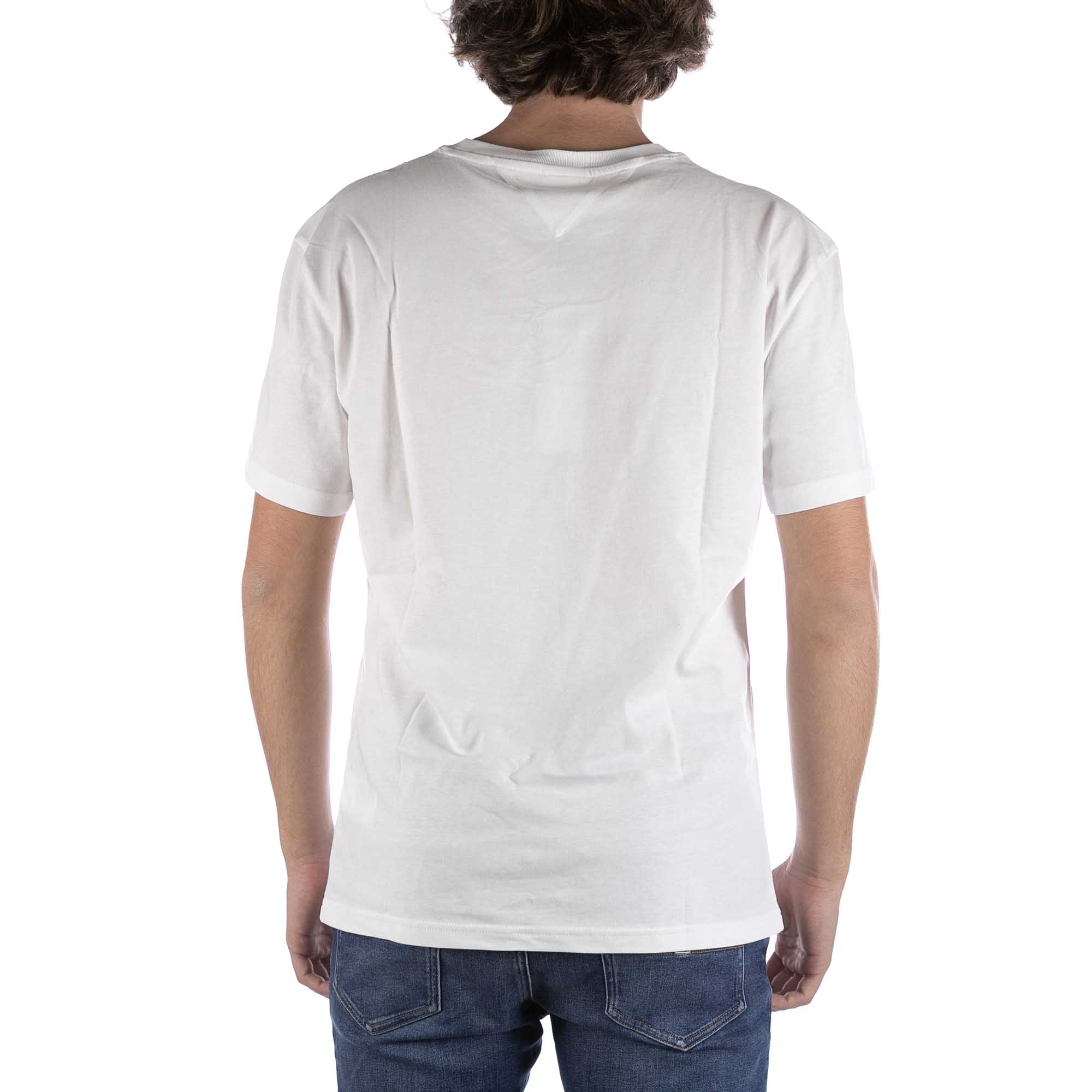 Tommy Hilfiger T-Shirt Classic Serif Linear Bianco Donna Bianco