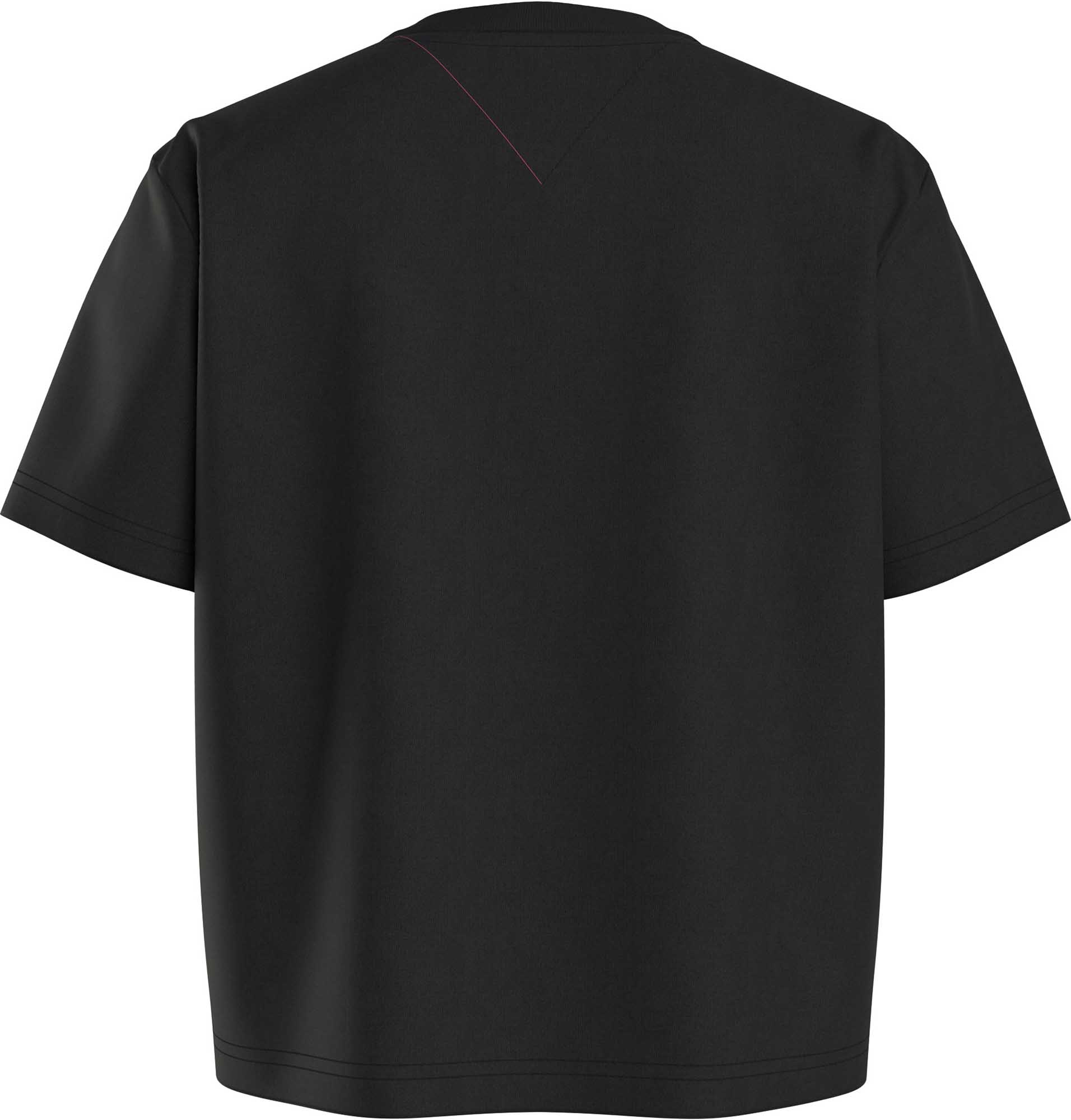 Tommy Hilfiger T-Shirt Serif Linear Nero Donna Nero